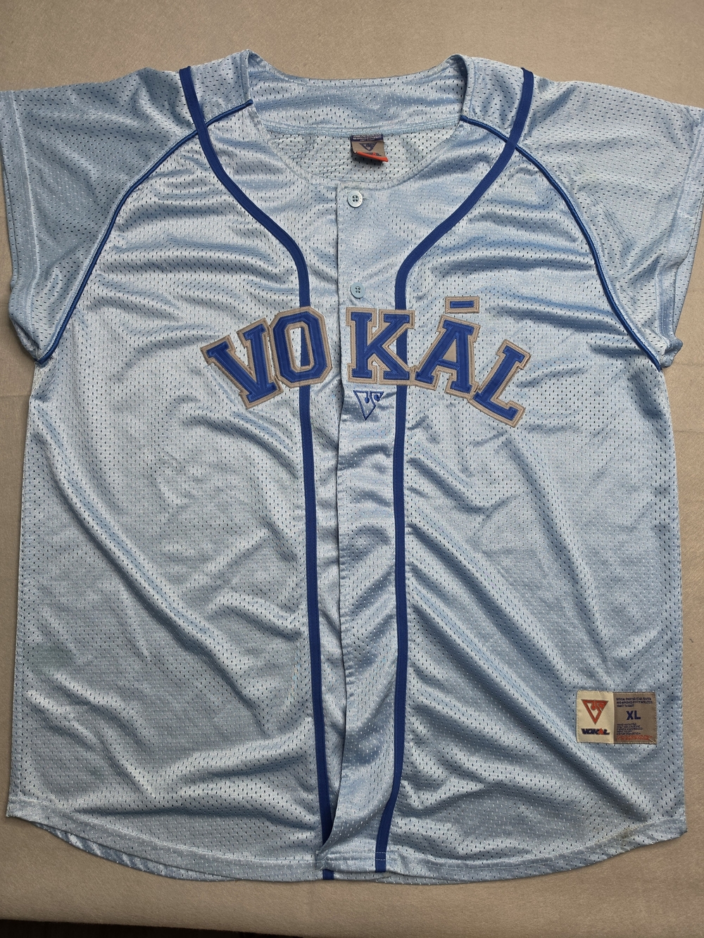 Vintage Vokal Baseball Jersey Mens XL Blue Nelly Hip Hop Y2k